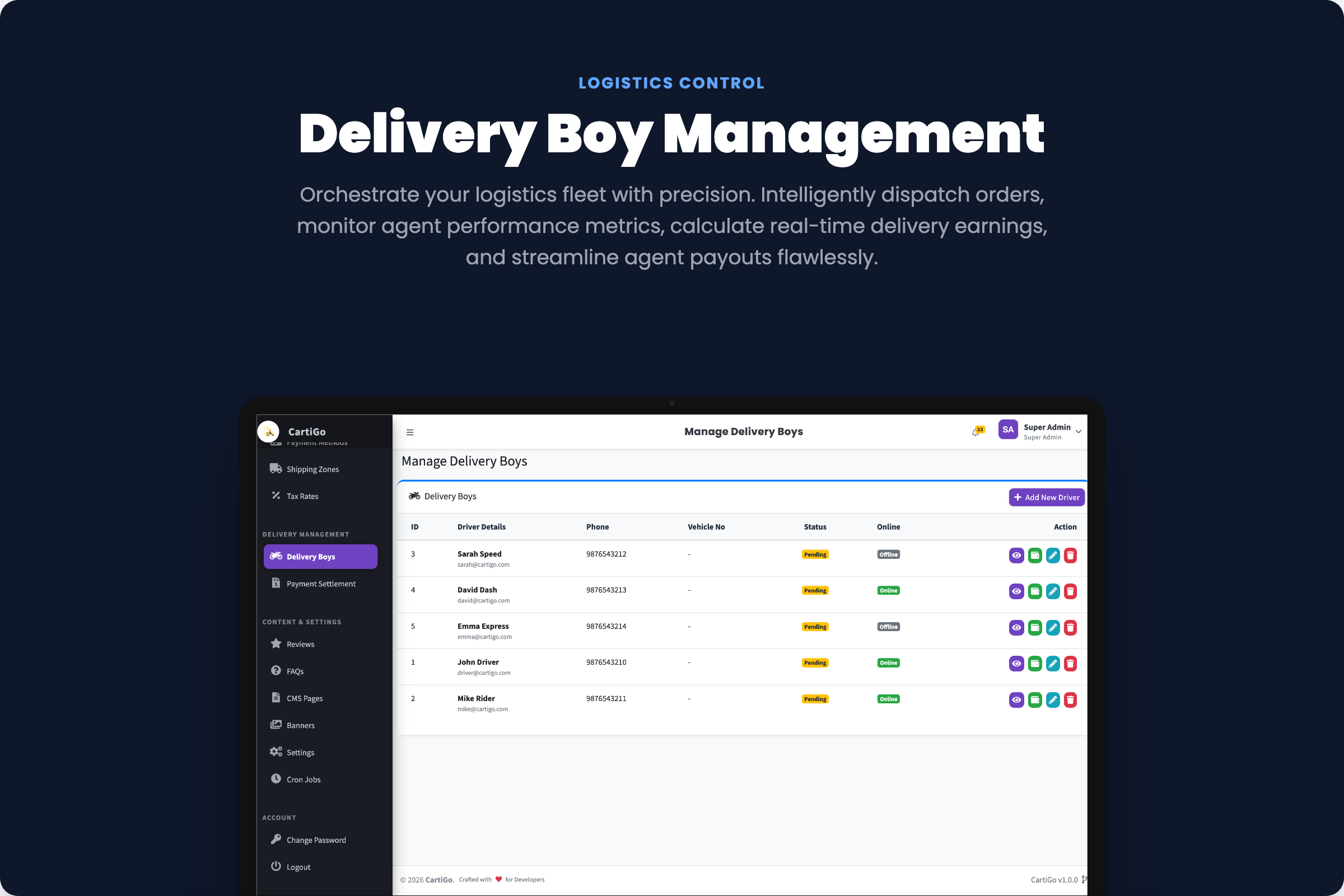 Delivery Management