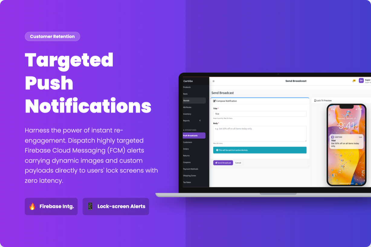 CartiGo – On-Demand Delivery & eCommerce Flutter App | Customer, Store & Rider Apps + Laravel