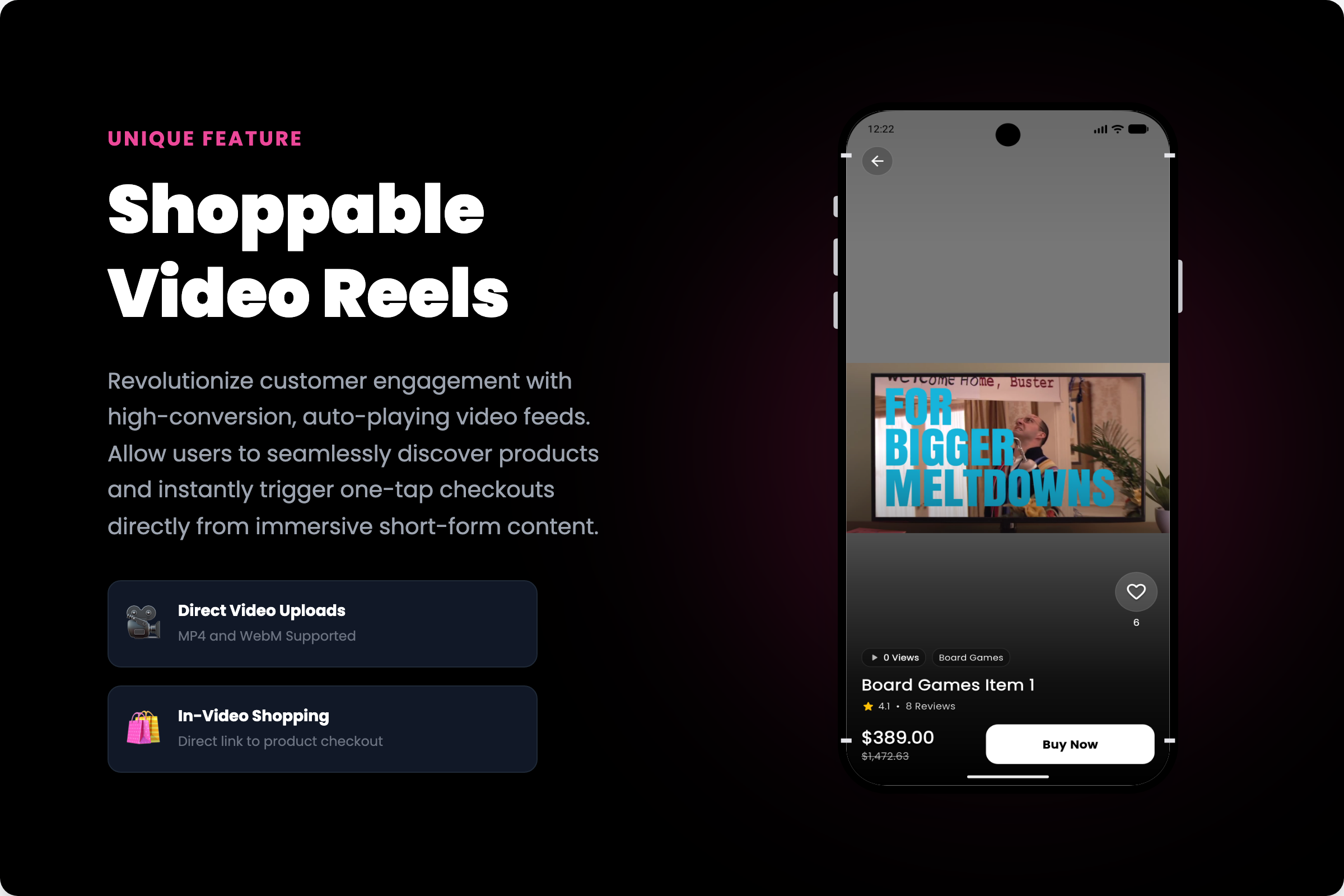 Shoppable Reels