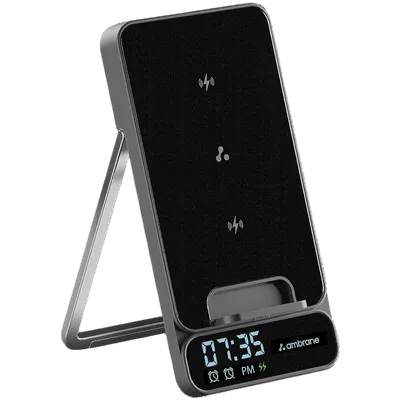 ambrane Powerpod Pro 15W Wireless Charger for iOS, Android, Earbuds and Smart Watch