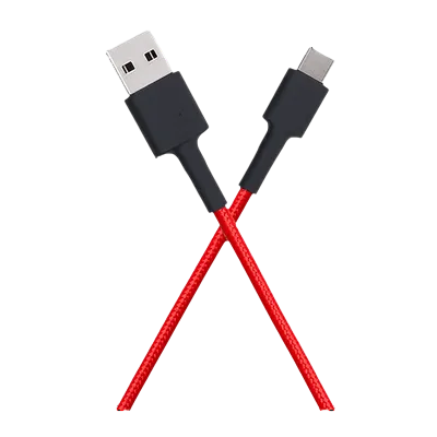 Mi Type A to Type C 3.3 Feet (1M) Cable (Tangle Free Design, Red)