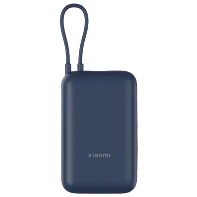 Xiaomi Pocket 10000 mAh 22.5W Fast Charging Power Bank (2 Type A & 1 Type C Ports, QC 3.0 Support, Blue)