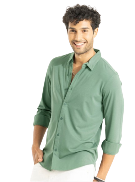 Slim Fit Cotton Casual Shirt