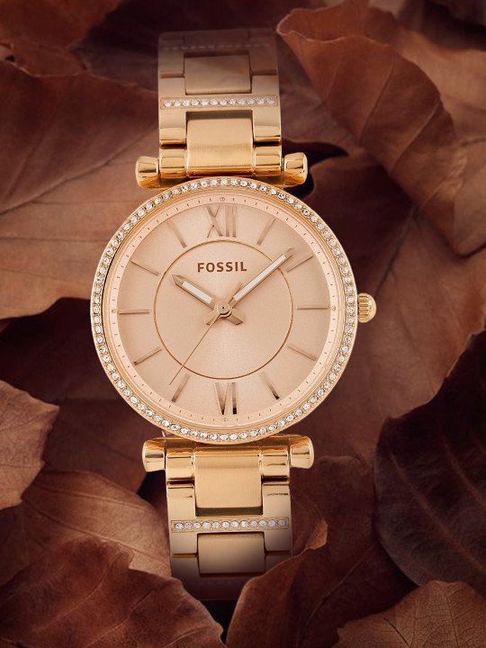 CARLIE Women Rose Gold Analogue Watch
