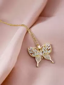 Gold-Plated Pendant With Chain