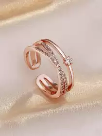 Rose Gold-Plated Finger Ring