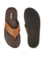 BATA Men Logo Print Thong Strap Flip Flops