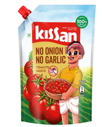 Kissan No-Onion No-Garlic Tomato Sauce