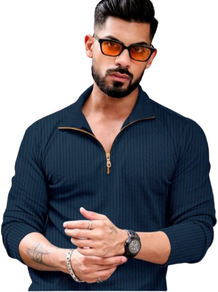 KAJARU Self Design Polo Collar T-shirt