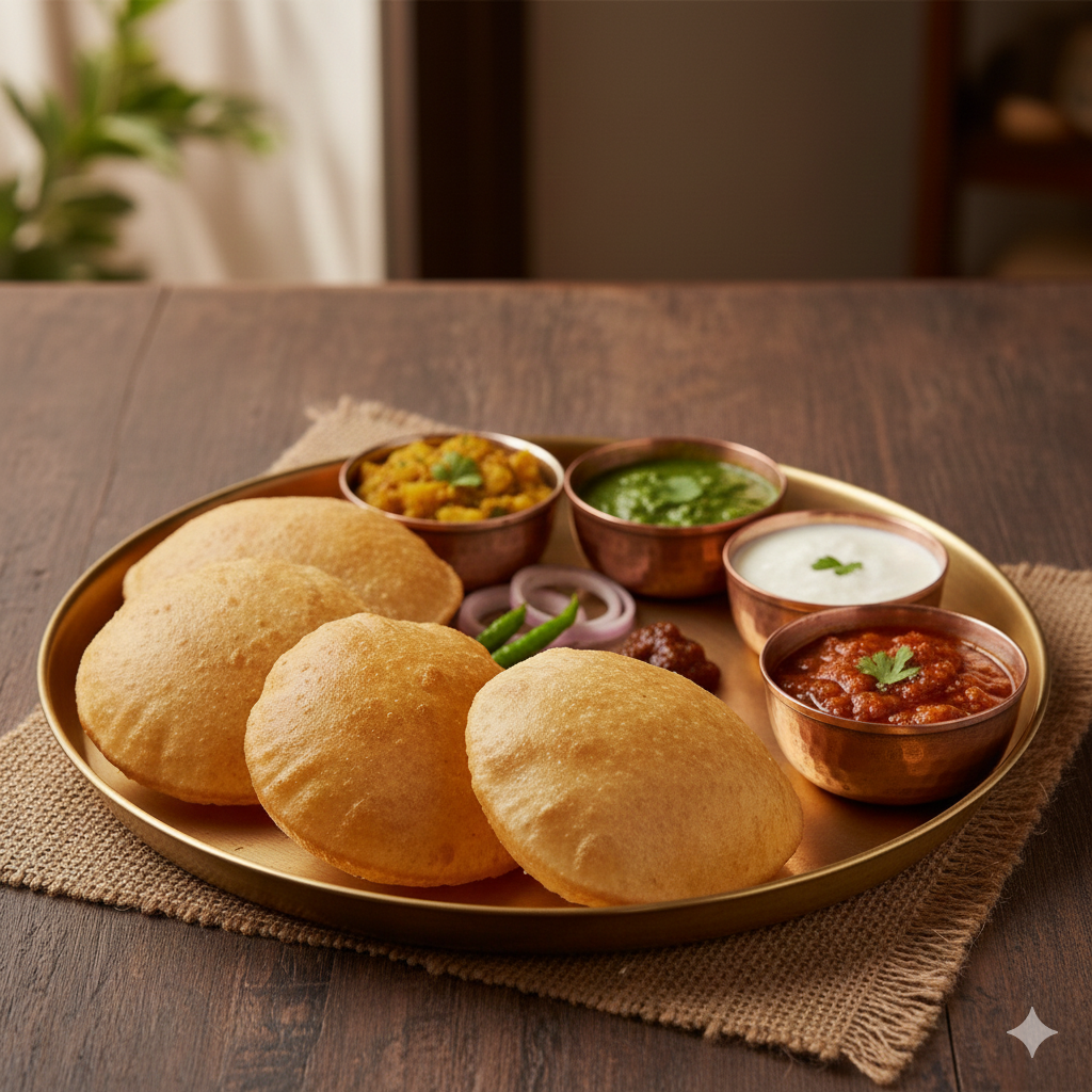 Poori Sabzi Thali