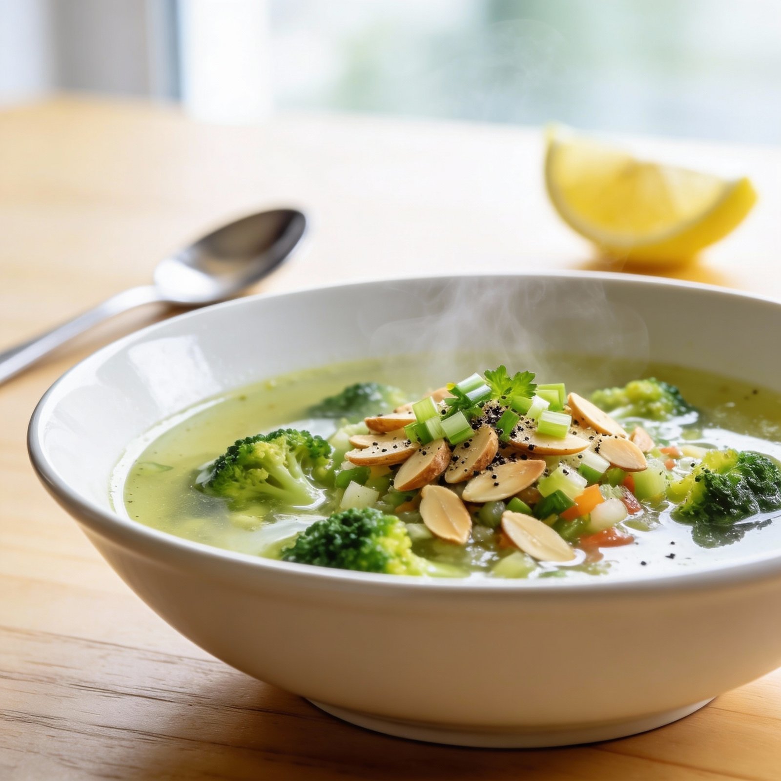 Broccoli Almond Soup