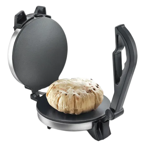Prestige PRM 3.0 900-Watt Plain Plate Roti Maker (Silver) | Non-Stick Coating