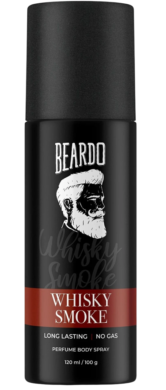 BEARDO Whisky Smoke Perfume Body Spray| No Gas | Long Lasting Deodorant Spray  -  For Men