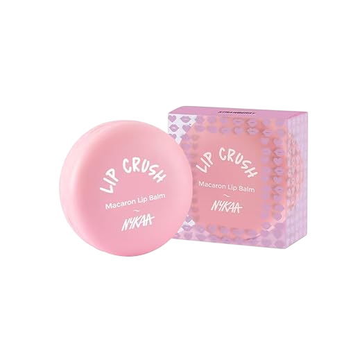 Nykaa Lip Crush Macaron Lip Balm - Strawberry