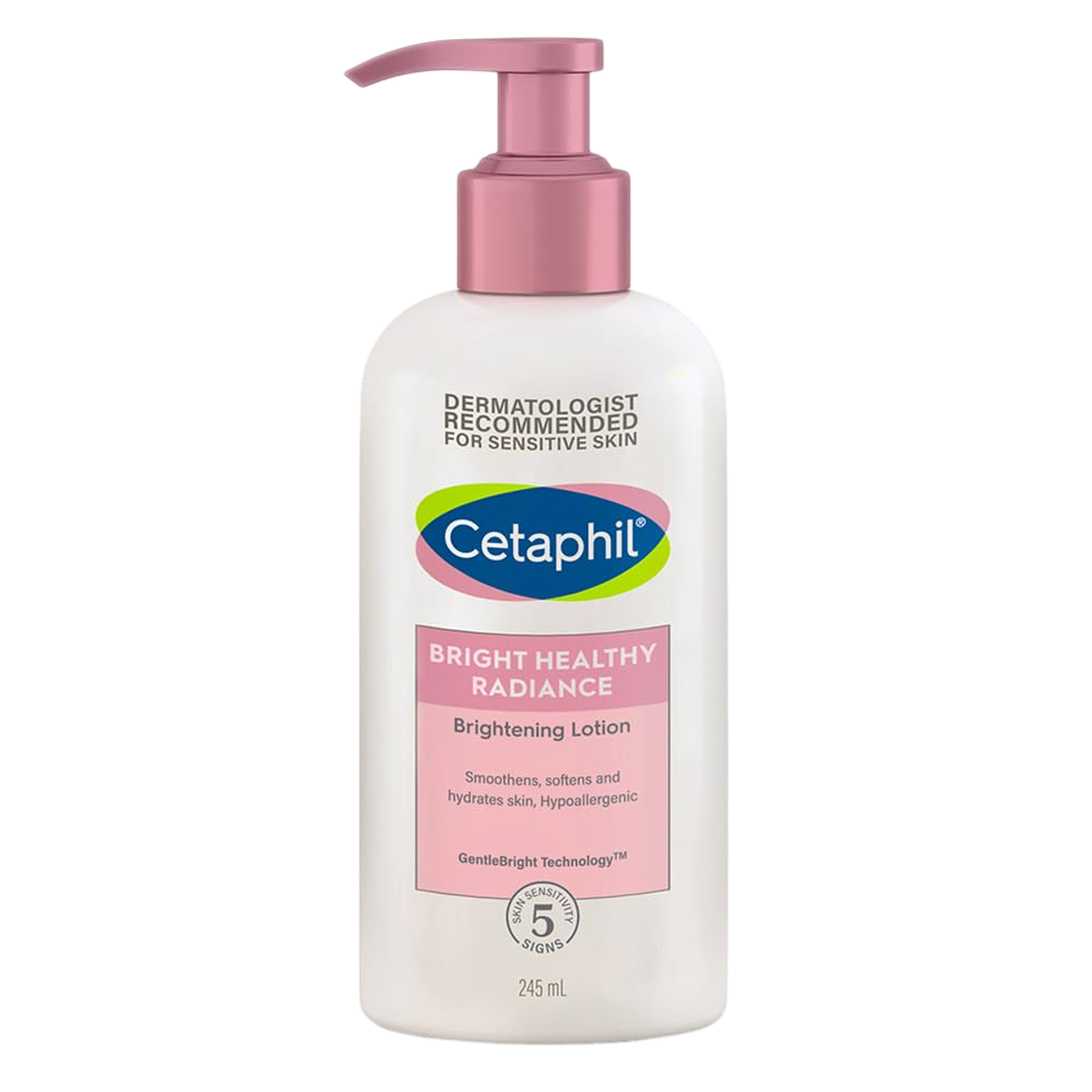 Cetaphil Bright Healthy Radiance Brightening Body Lotion 245ml – Deep Hydration & Even Skin Tone Body Moisturizer with Niacinamide & GentleBright Technology, Lightweight, Non-Greasy, Hydrating & Fragrance-Free Lotion for Sensitive Skin