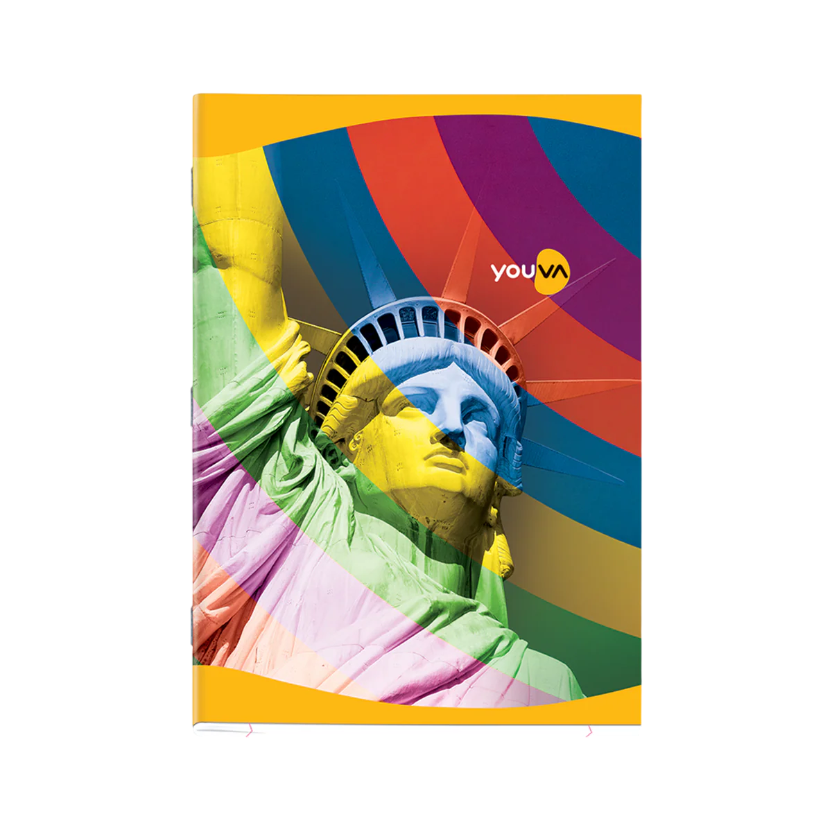 Single Line YOUVA Long Book – A4 Size (Soft Bound) Rainbow Pack Of 2