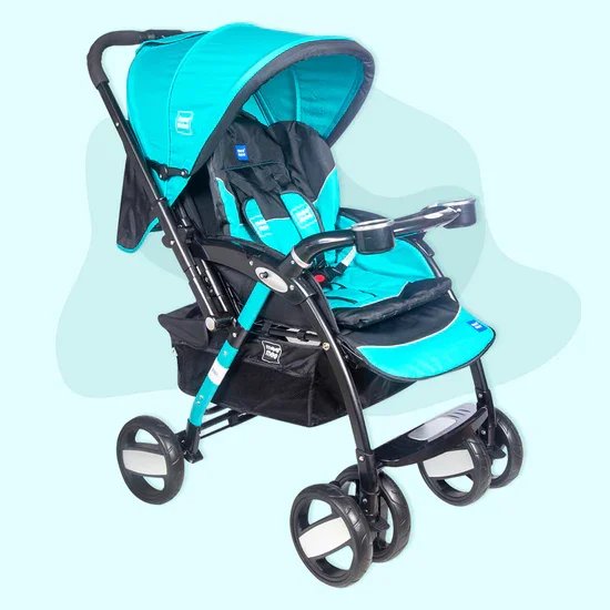 Mee Mee Advanced Baby Luxury Stroller Pram with Shock Absorber Wheels | Travel Friendly