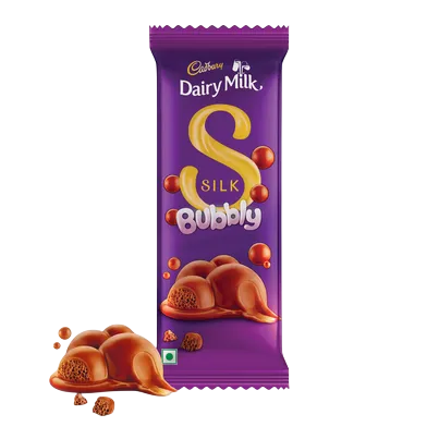 Cadbury Dairy Milk Silk Bubbly Chocolate Bar